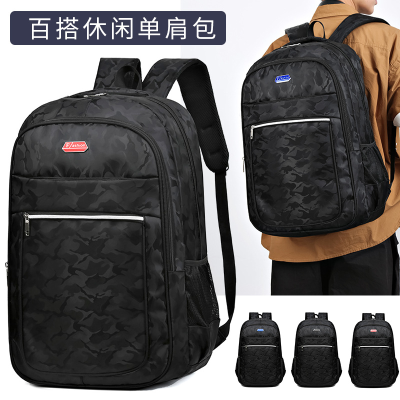 Cross-border foreign trade wholesale backpacks, computer schoolbags for junior high school, senior high school and college students, large-capacity computer backpacks for leisure travel details Picture