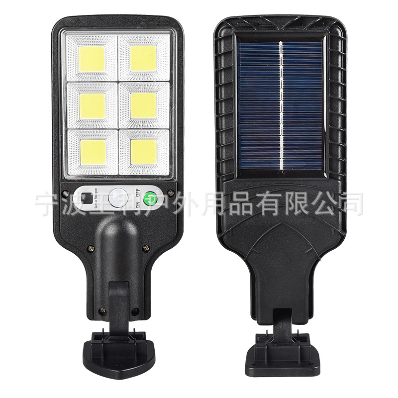 New solar outdoor LED courtyard wall lamp, human-sensing garden terrace garage door, waterproof and safe street lamp Application Scenario