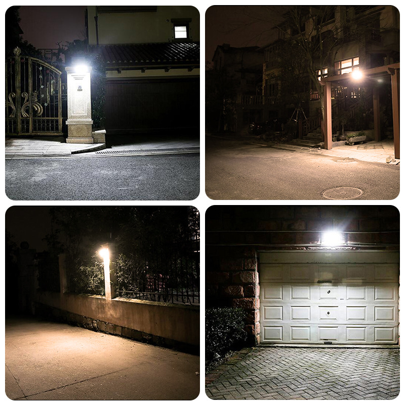 Solar wall lamps, outdoor waterproof garden lamps, no-wiring smart sensor lamps, new rural villa doorplate lamps, wall lamps Application Scenario