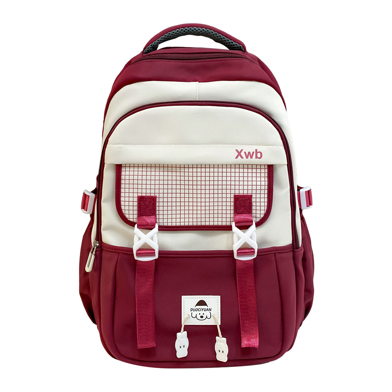 Wholesale 2025 new style primary and junior high school boys' backpacks for reducing burden and protecting the spine, and high school girls' large-capacity travel backpacks Item Picture