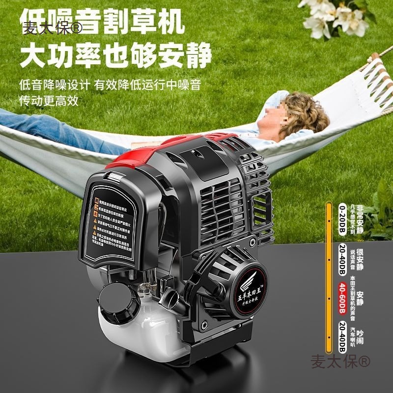 Japanese imported Honda Wang four-stroke backpack lawn mower, small multi-functional household soil-loosening and pioneering wheat Taibao Application Scenario