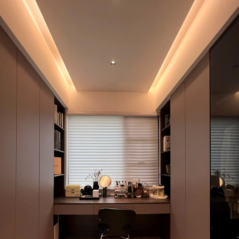 COB light strip led low-voltage 24v self-adhesive back-coated ultra-thin aluminum groove soft light strip ceiling wine cabinet flexible linear light Specification drawing