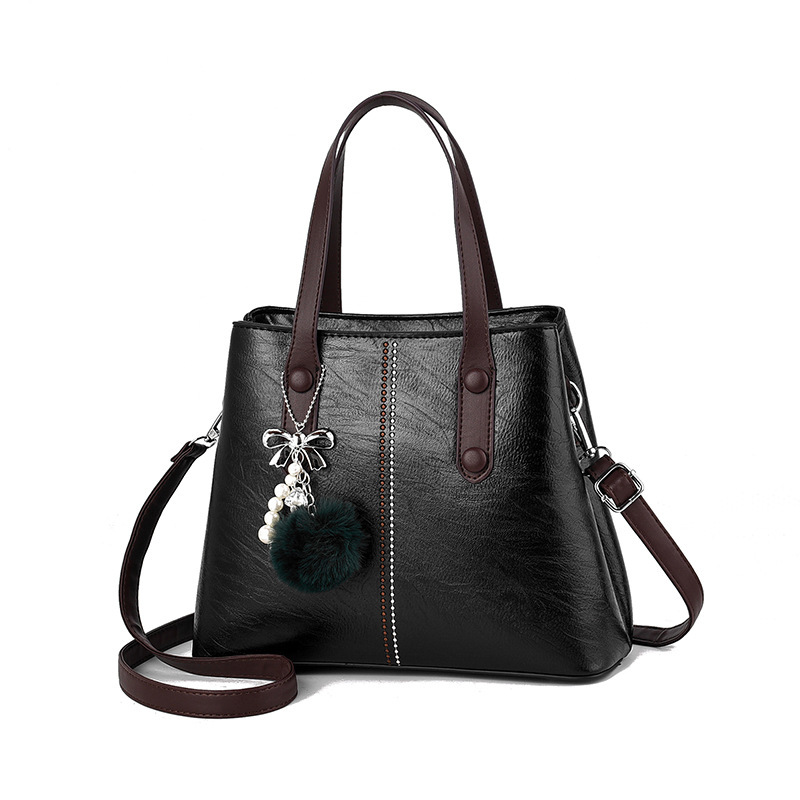 Two-piece set of foreign trade large bags 2022 new style fashionable handbags, commuter women's single-shoulder bags, cross-border mother-and-child bags consignment Item Picture