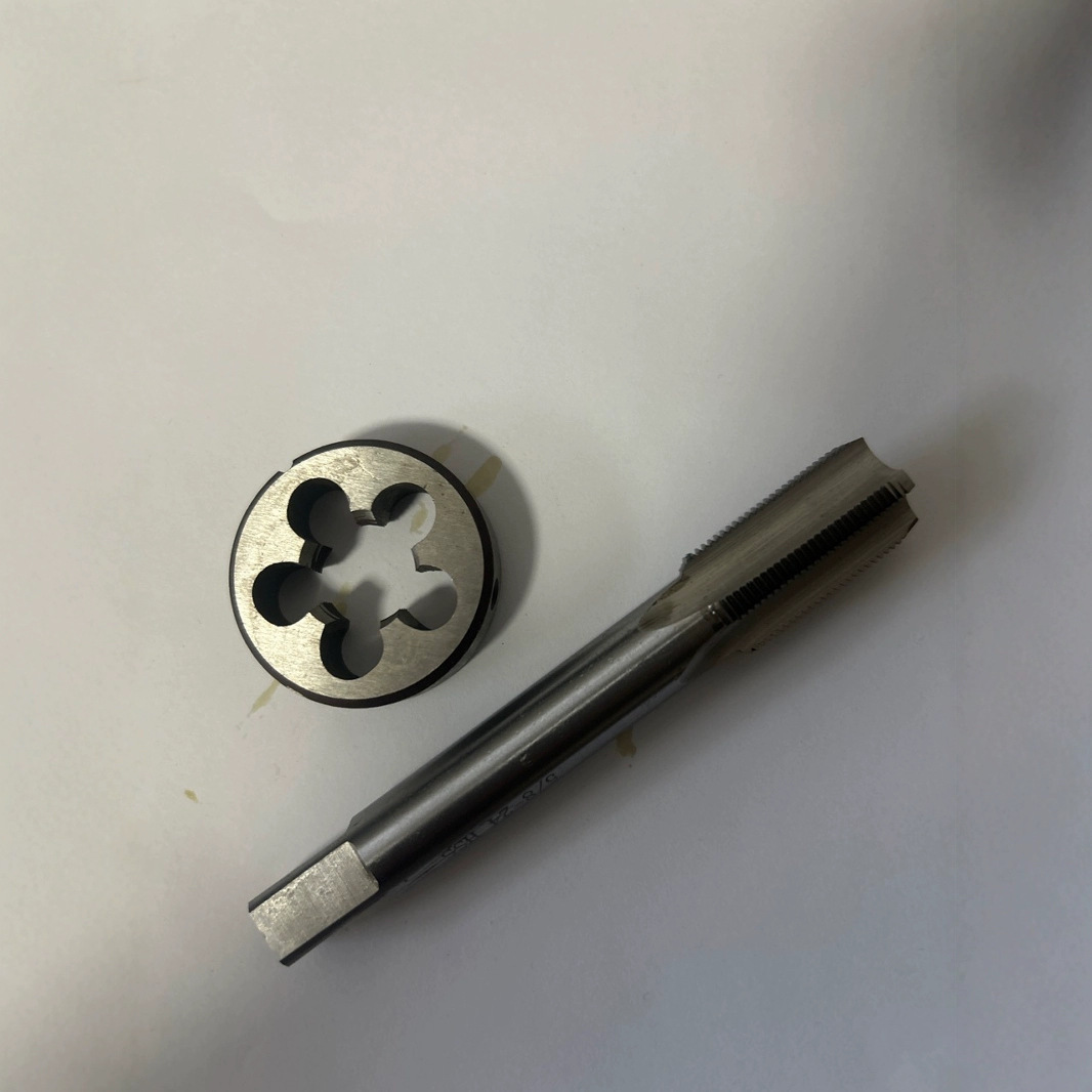 American-made tap sets, tap + round tooth manufacturer wholesale and retail 1/2-28 5/8-24 Specification drawing
