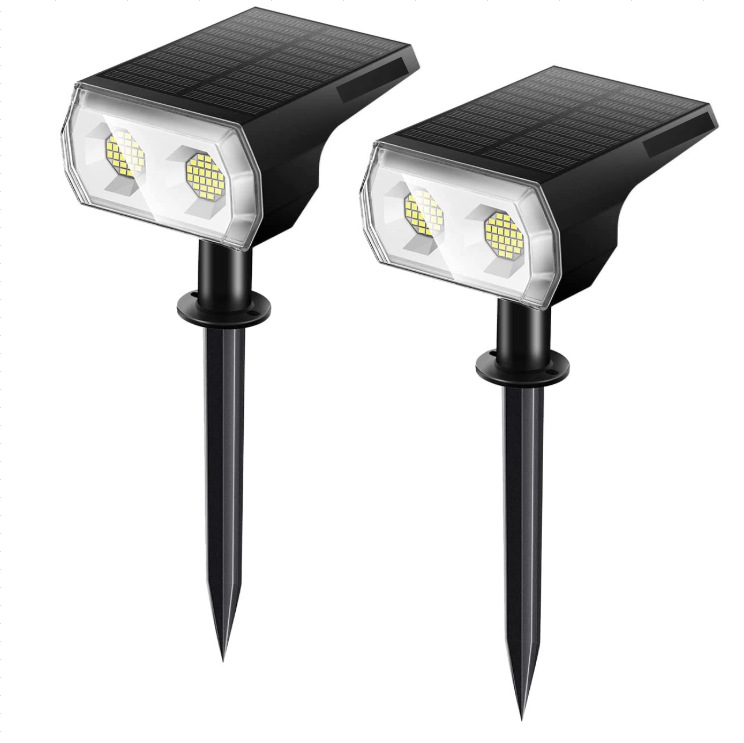 Solar ground slide light, spotlight, lawn light control, lawn light LEDRGBW10LED, 48LED lawn spotlight full figure
