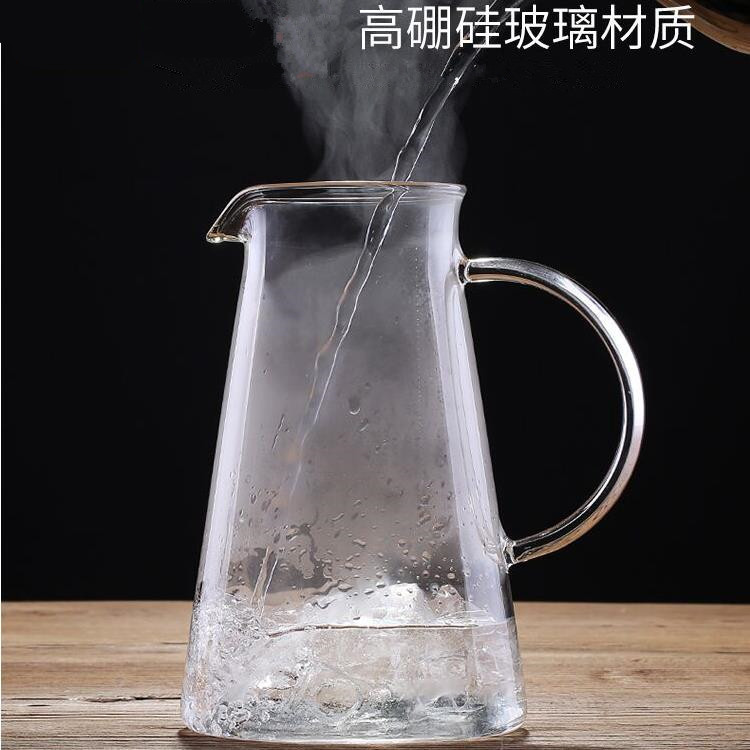 Creative cold water kettle, Nordic Danish kettle, large-capacity cold water kettle, high borosilicate glass flower teapot, juice kettle Application Scenario