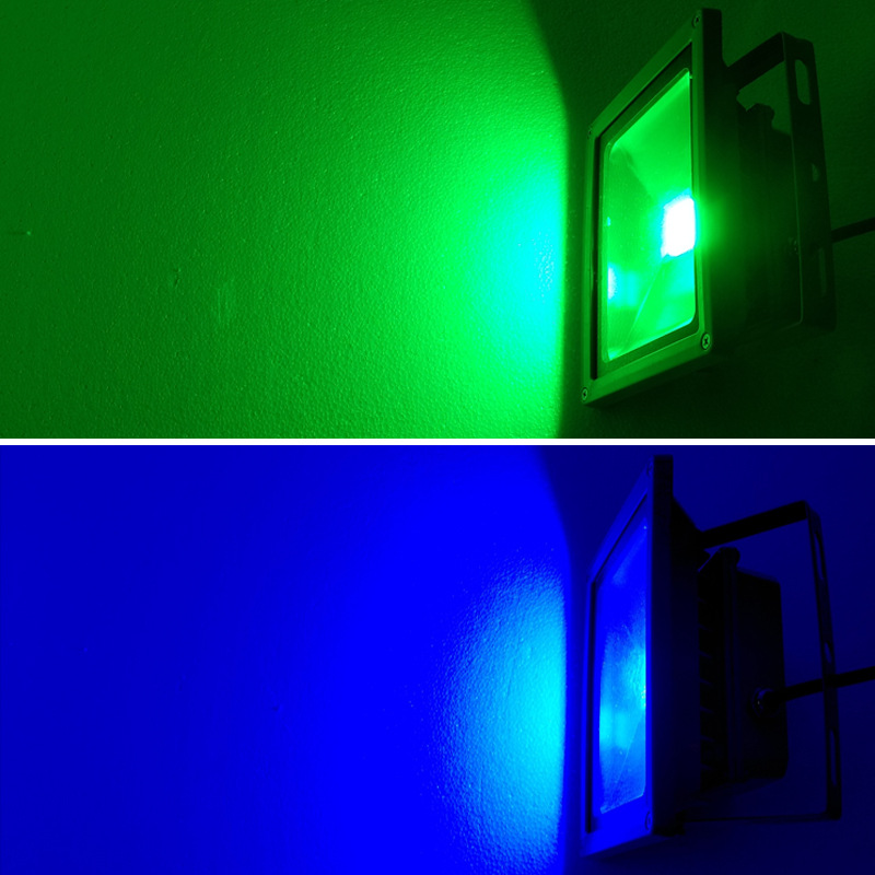 Tree lighting landscape outdoor open-air ground tree mud insertion waterproof led green, blue, red and yellow seven-color color-changing spotlights details Picture