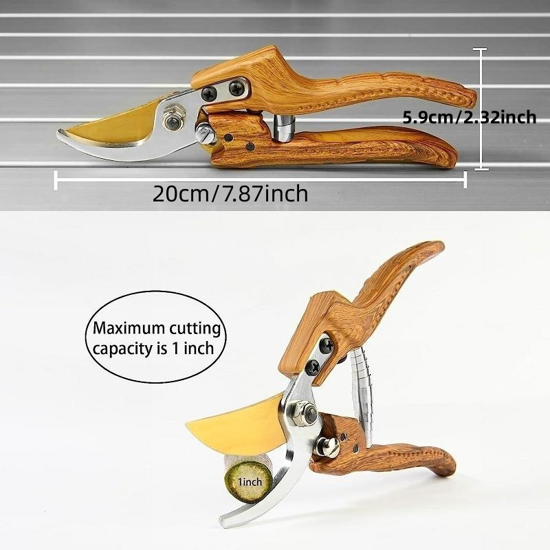Cross-border SK5 wood grain handle pruning machine, branch pruning, flower branch pruning, garden scissors, fruit picking, potted plant seedlings Application Scenario