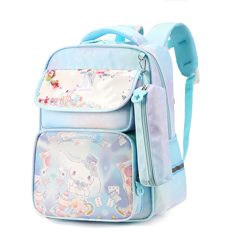 Cross-border 2024 New Kuromi Girls' primary School backpacks for grades 1 to 3, fashionable and trendy backpacks Specification drawing