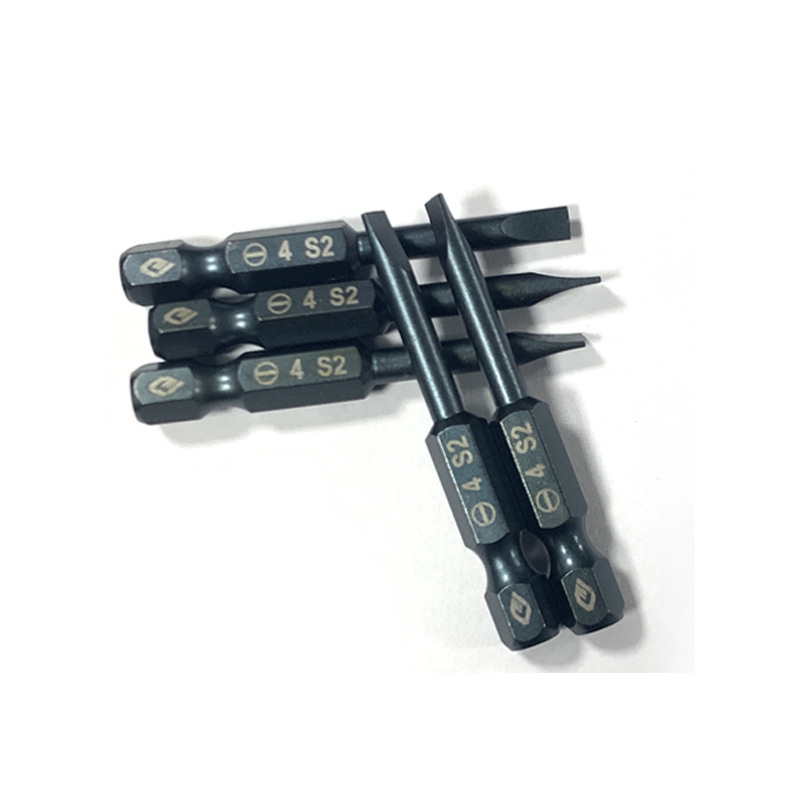 S2 Single-head flat-head pneumatic screwdriver, strong magnetic screwdriver, extended pneumatic screwdriver tip 50-100mm, hand drill tip details Picture