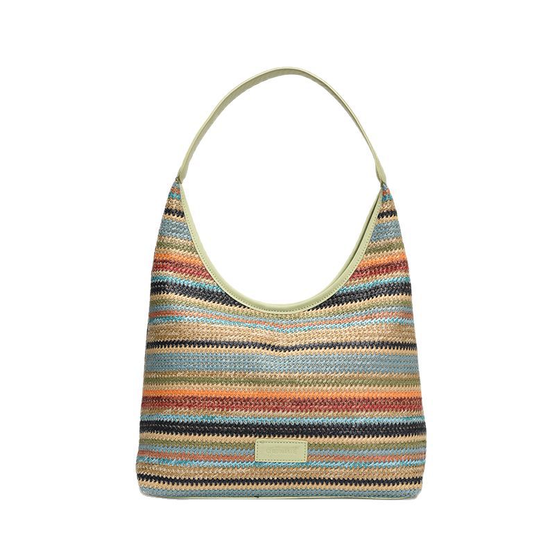 A trendy and fashionable bestseller handbag for women in 2025, a new Korean-style versatile single-shoulder bag with simple woven underarm bucket Item Picture