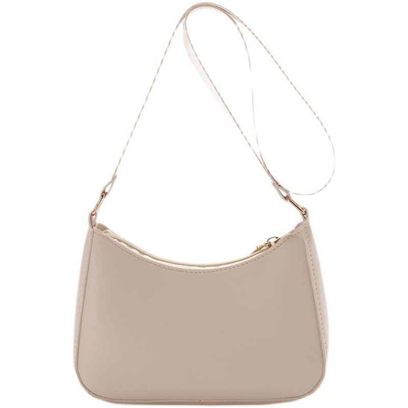 2022 Summer New Collection: Women's fashionable crossbody bag, simple underarm bag, solid-color crossbody bag, and niche dumpling bag for women Item Picture