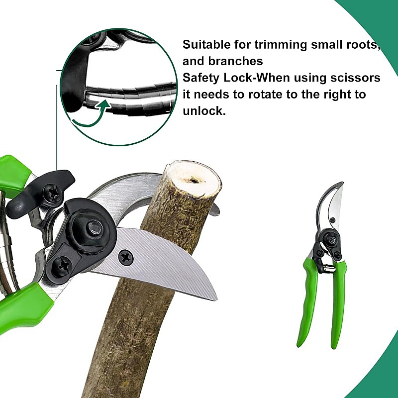 Cross-border garden pruning, thick branch pruning, garden pruning, tall branch pruning, fence pruning, garden tools Application Scenario