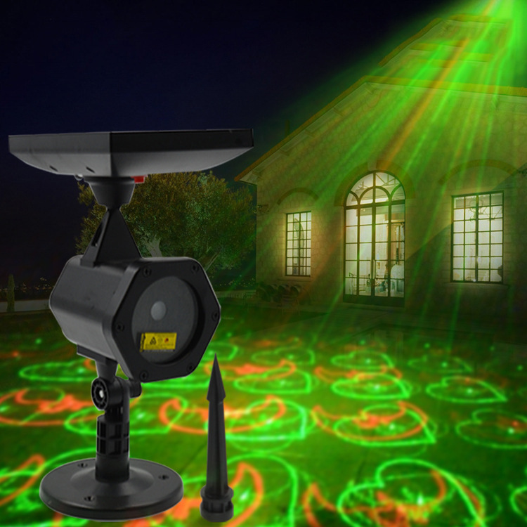 Outdoor waterproof lawn lights, garden laser lights, courtyard landscape solar lights, Christmas supplies, home background details Picture