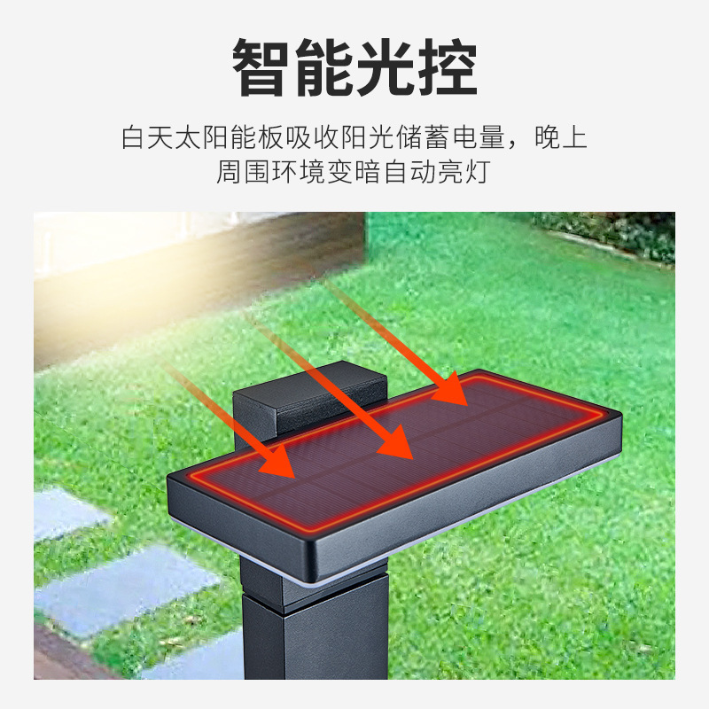 Simple outdoor led lawn lights, park, courtyard, community, villa street lights, garden landscape, ground insert grass lights, cross-border Specification drawing