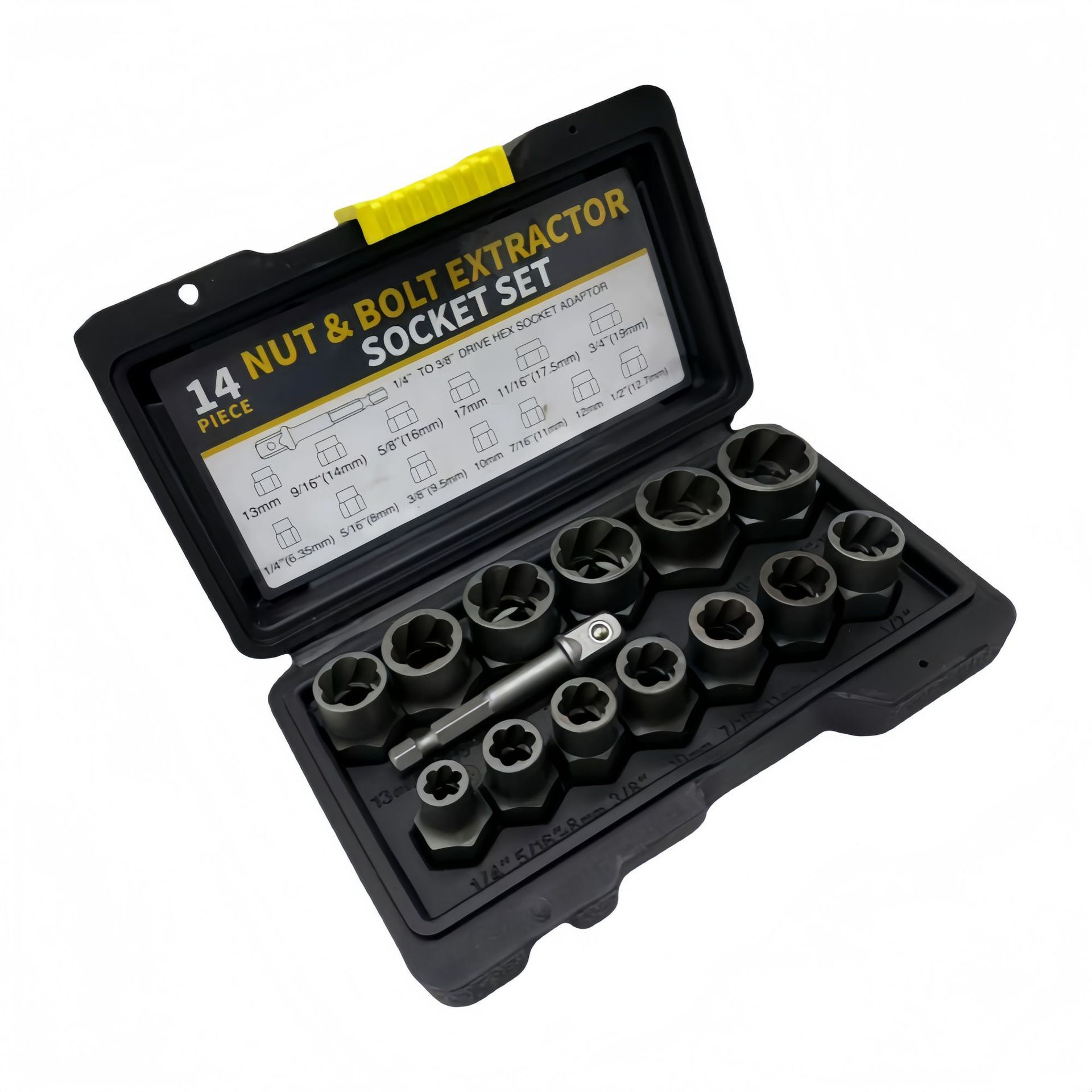 14-piece set of reverse thread sleeve nut remover, reverse thread sleeve, stripped thread sleeve screw, damaged nut details Picture