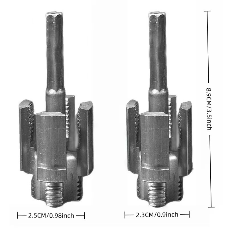 Special offer and hot-selling plastic pipe tapping drill bit, hard alloy ppr water pipe interface thread internal and external tapping integrated drill Specification drawing