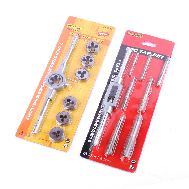 Wholesale of tap and die sets in various specifications, including 12 pieces, 60 pieces, 86 pieces and 110 pieces of tap and die sets Item Picture