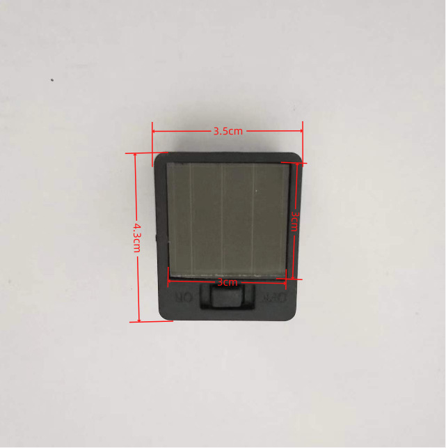 Factory wholesale solar cell box accessories, amorphous silicon white light dual lamps, led lamps, outdoor waterproof square lamps full figure