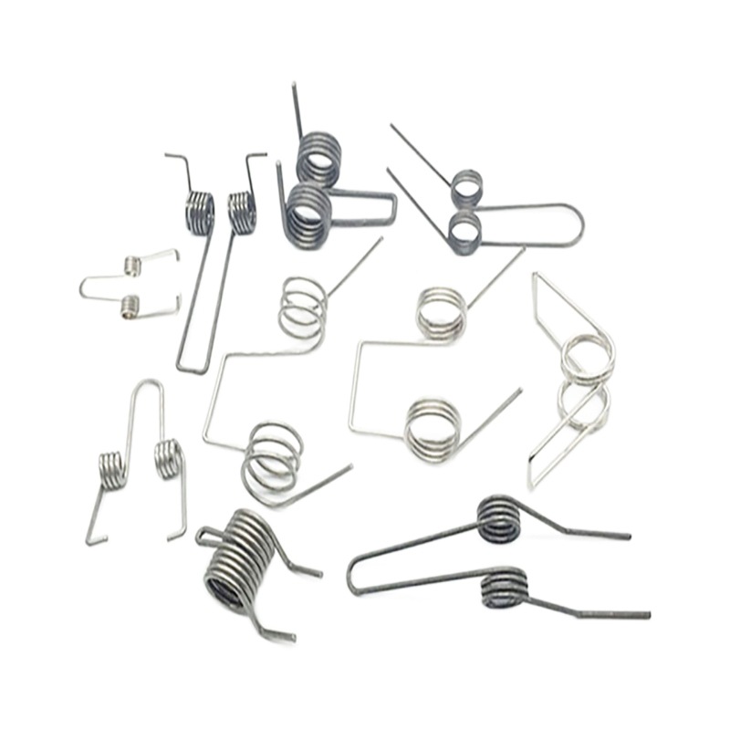 High-temperature resistant and wear-resistant torsion special-shaped single and double torsion torsion springs, mechanical stainless steel and carbon steel torsion springs factory wholesale Item Picture