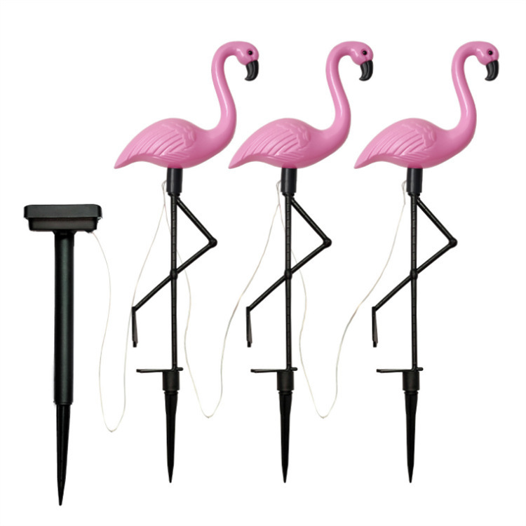 Cross-border bestsellers: Solar lights, flamingo ground insert lights, led outdoor courtyard lawn waterproof landscape lights, decorative lights Item Picture