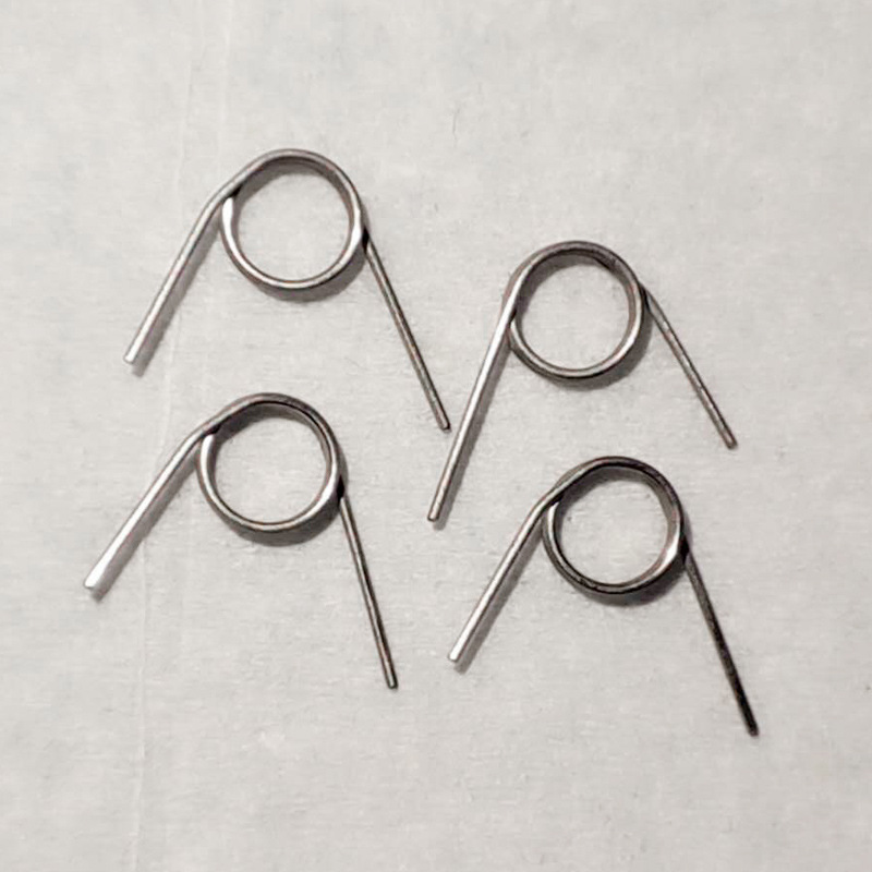 Wholesale of stainless steel tension springs with hooks, double-hook tension springs, hardware tools, cylindrical helical round hook tension springs details Picture