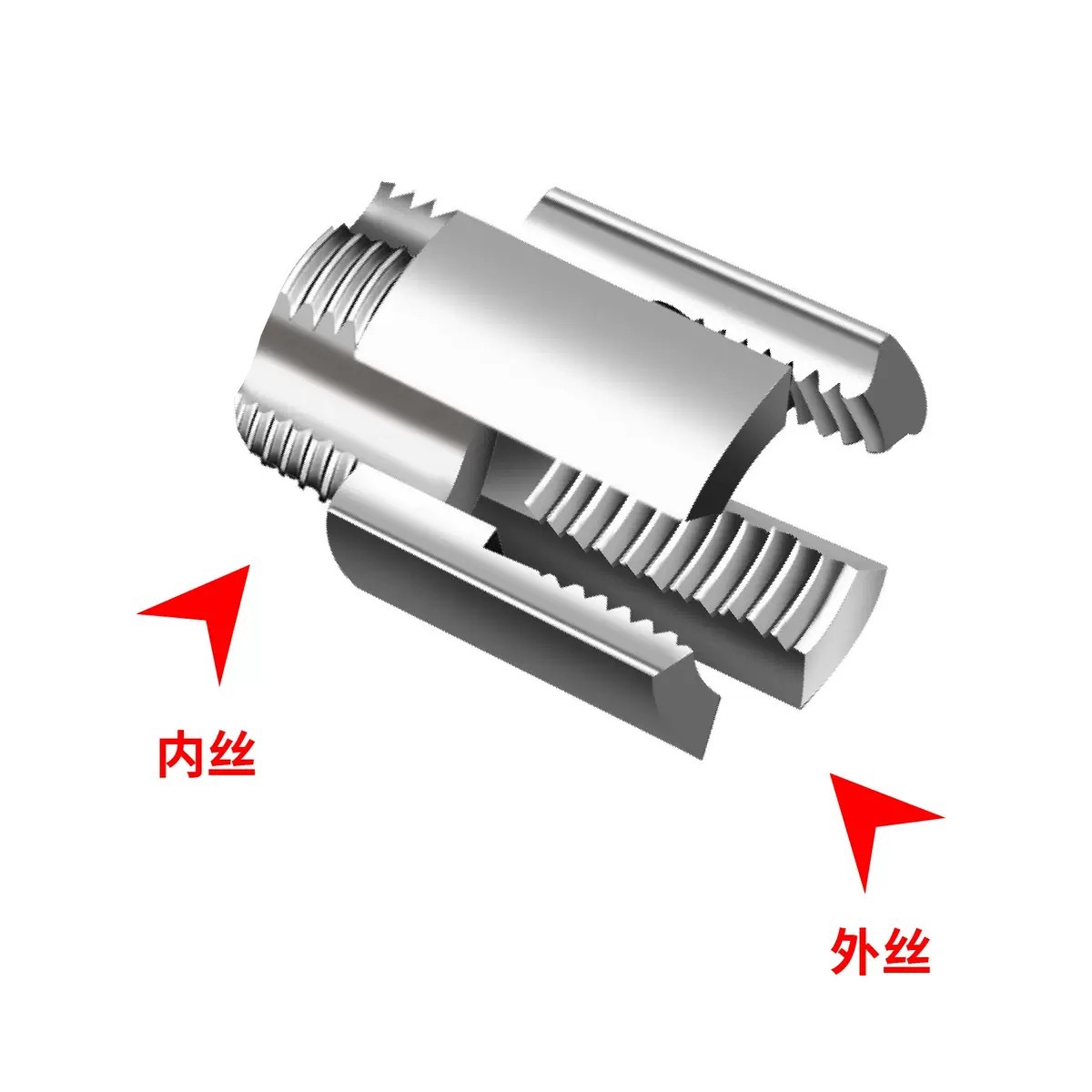 Household water pipe internal and external thread integrated thread opener, new type of thread opener, PPR water pipe thread opener, 46 thread opener Application Scenario