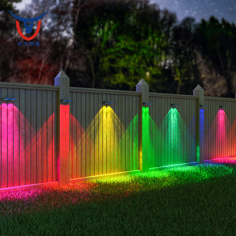 New solar wall lamp, outdoor waterproof garden lamp, garden wall lamp, home decoration, fence, railing and hanging wall lamp factory details Picture