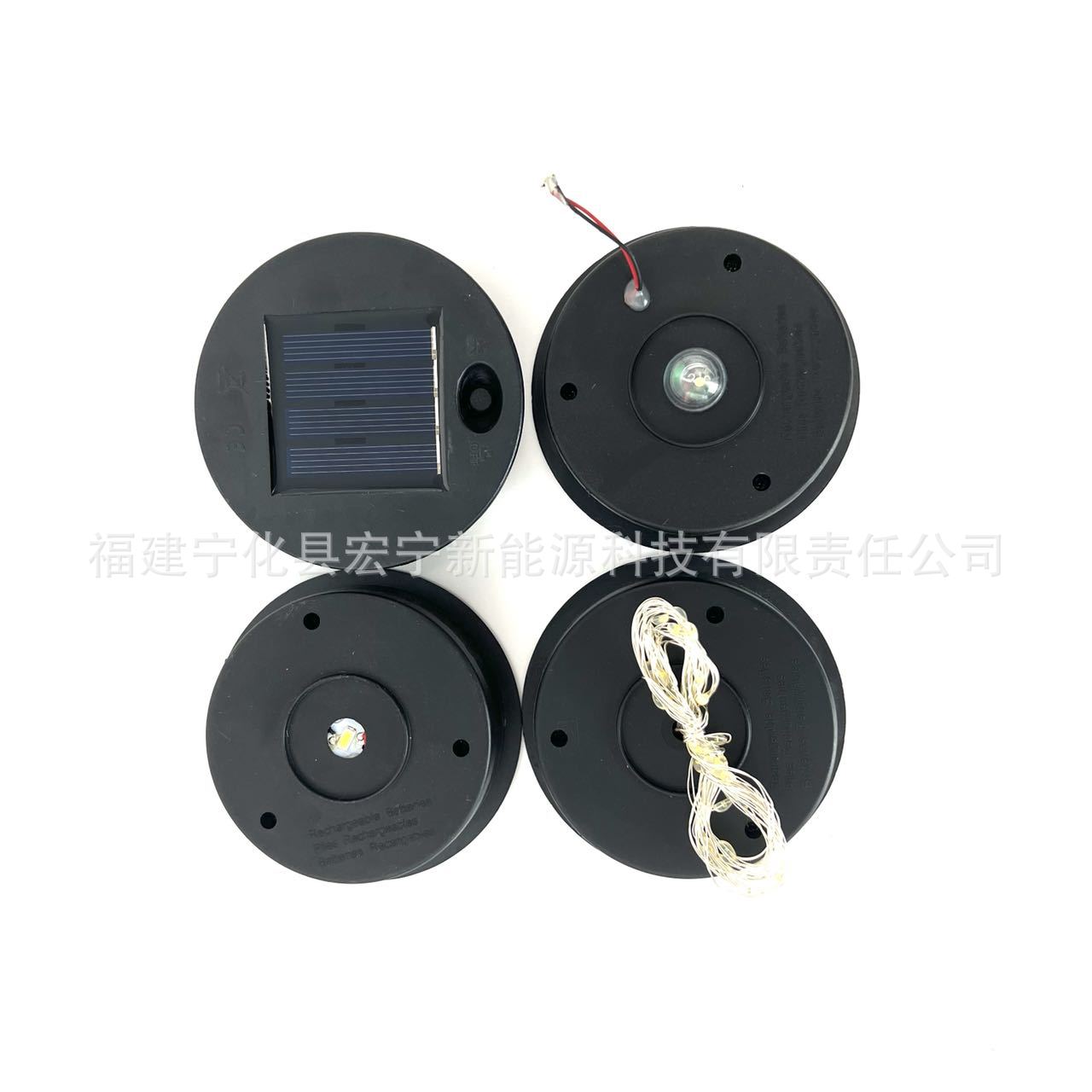 Solar lamp accessories, battery boxes, ironwork lanterns, glass bottle surface mount lights, led decorative lights, electronic accessories details Picture