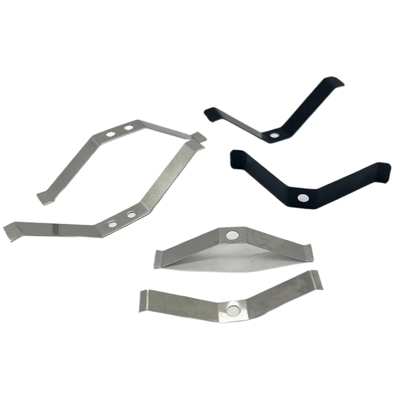 Fixed filter screen card, stainless steel sheet, bent air outlet spring sheet, radiator cover spring sheet, V-shaped snapper sheet Item Picture