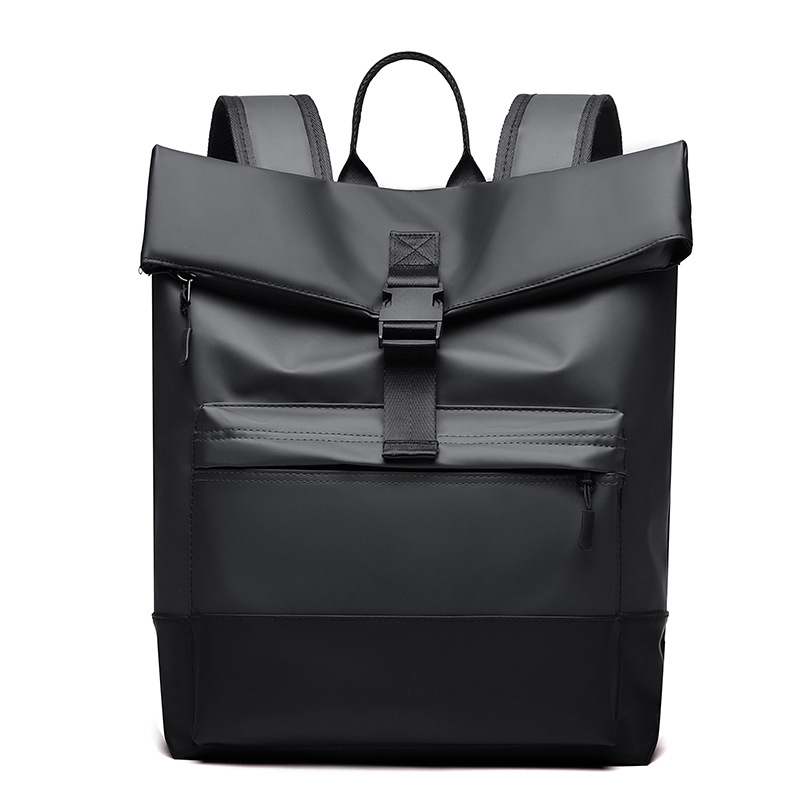 The 2025 new leather film, fashionable and versatile, large-capacity travel backpack for women, high-end backpack for men, computer business bag Item Picture