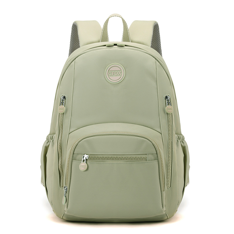 Colorful Fox Cross-border Women's Backpack, large-capacity travel schoolbag, water-resistant nylon student backpack Item Picture