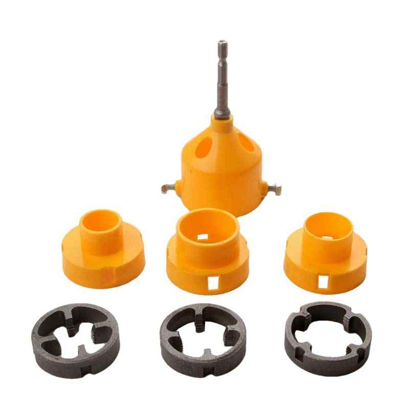6-piece set of pipe thread, plastic pipe thread, easy threading, cross-border export manufacturer, tap wrench set undefined