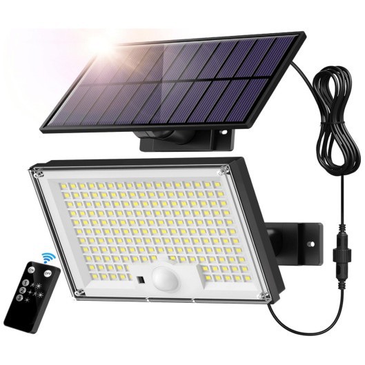 Cross-border exclusive solar human body sensor lights, outdoor split garden lights, smart charging wall lights, garage lighting Application Scenario