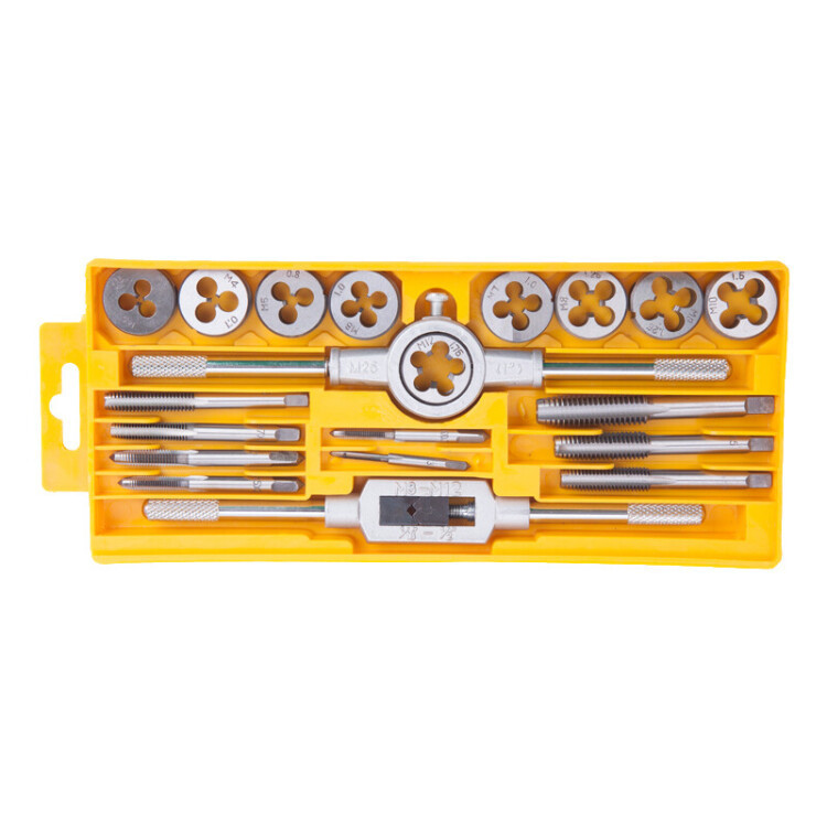 Deli Tools Tap and Die set, hand tap wrench, die winch stand, metric DL0027 28 29 undefined