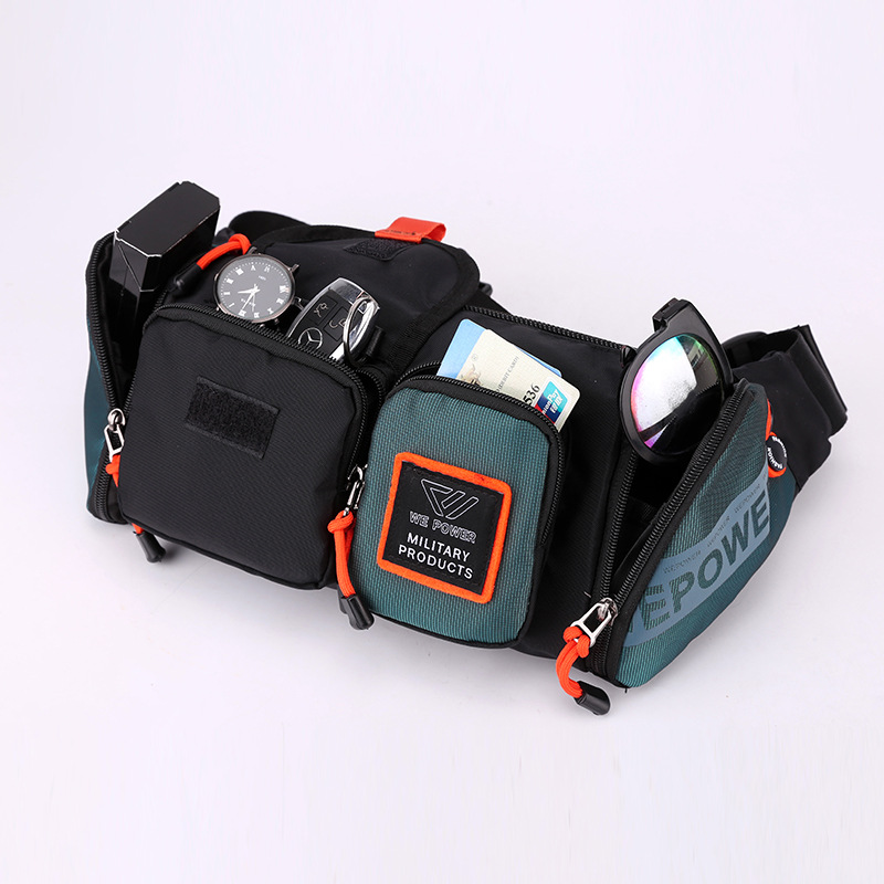 New men's casual functional waterproof chest bag, fashionable and trendy single-shoulder bag, crossbody men's bag, large-capacity commuting bag Specification drawing
