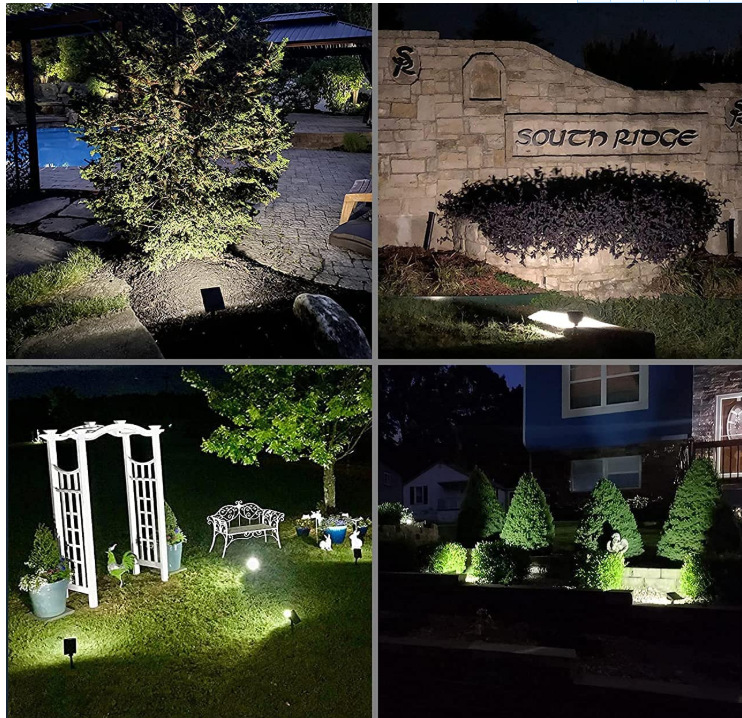 Solar ground slide light, spotlight, lawn light control, lawn light LEDRGBW10LED, 48LED lawn spotlight Item Picture