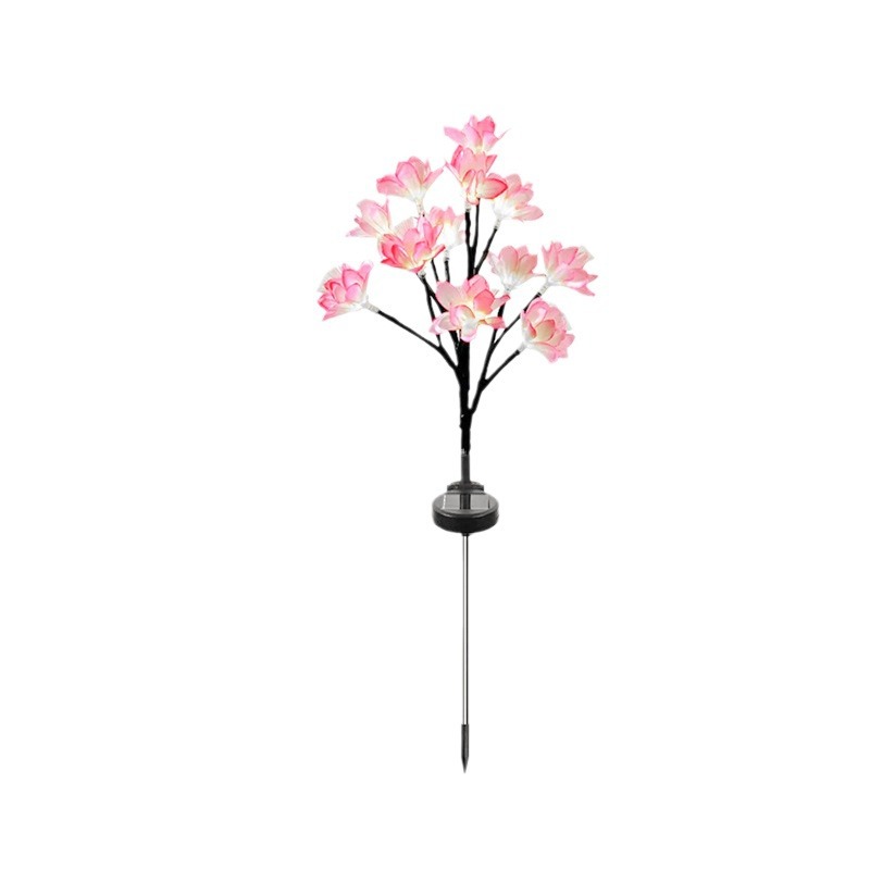 Solar-powered outdoor lights, courtyard landscape decoration, ambient lights, garden balcony decoration, lawn lights, ground cherry blossom lights Item Picture