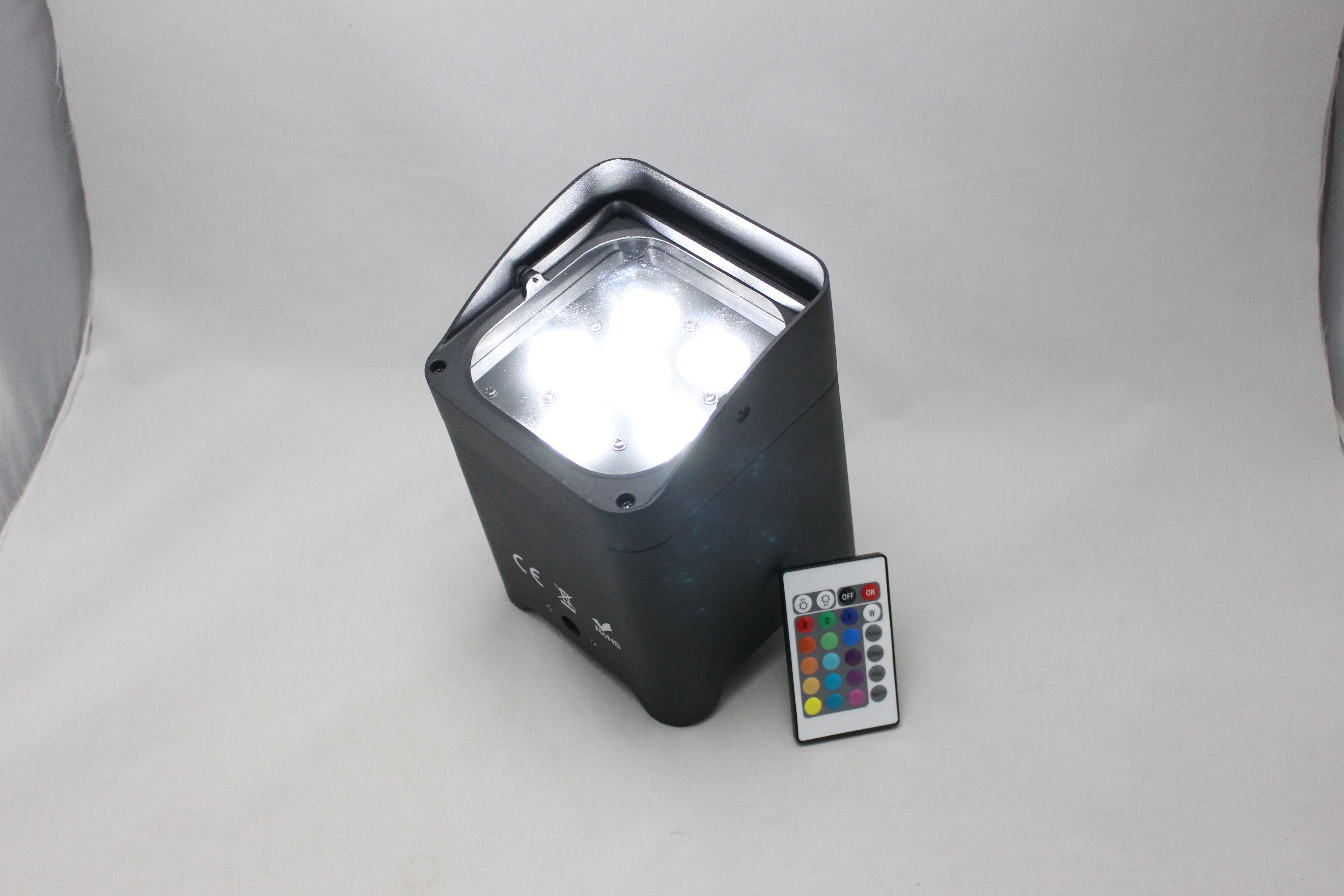 In 2025, A Cross-Border Hit: 6 18W Battery-Powered Handkerchief Lanterns, 6-In-1 Full-Color Dyeing Handkerchief Lanterns, Stage Background Lights, Voice-Controlled App, Portable Handkerchief Lanterns, Wedding Party Effect Lights details Picture