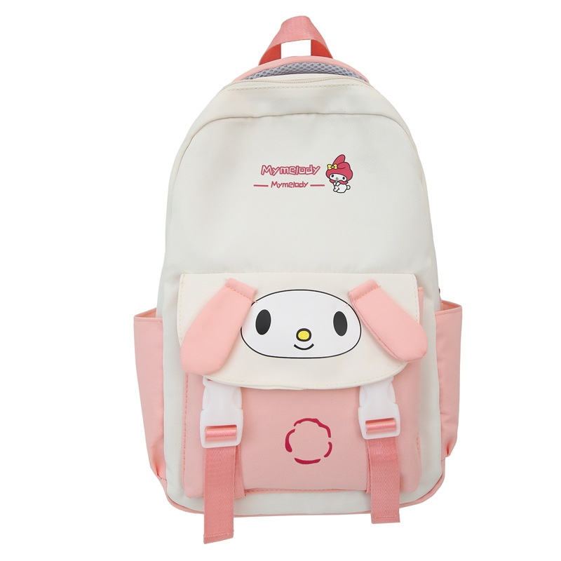 The 2025 new student schoolbag features a simple and casual campus style, a large-capacity cartoon backpack, and a Korean-style fresh and clean backpack Item Picture