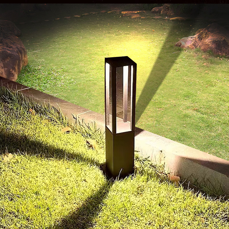 Lawn lights, outdoor waterproof square courtyard lights, street lights, villa lawn lights, park garden ground lights Application Scenario