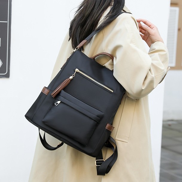 Multi-layer positioning multi-pocket backpack, trendy and lightweight backpack for women, Japanese-style backpack for college students Specification drawing