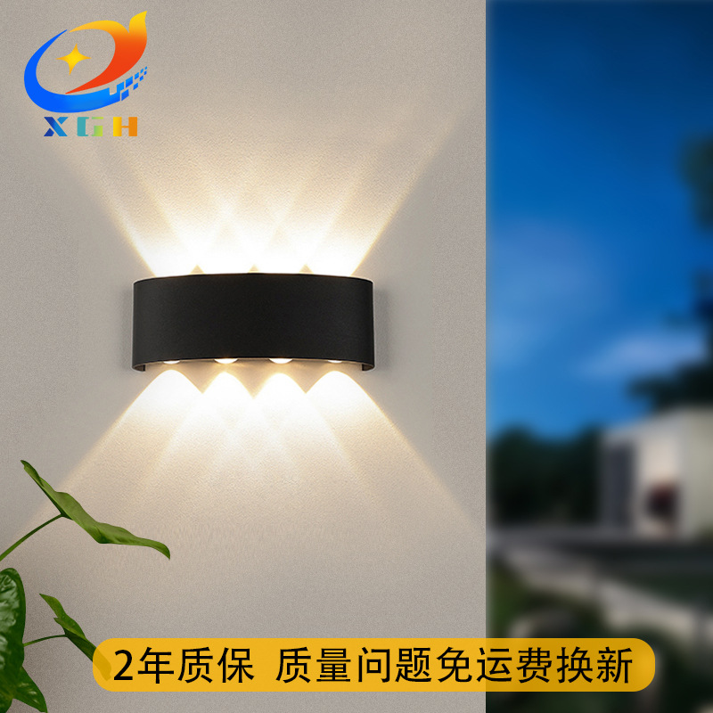 LED indoor bedside decorative corridor light, outdoor waterproof courtyard villa terrace exterior telescope, outdoor wall lamp full figure