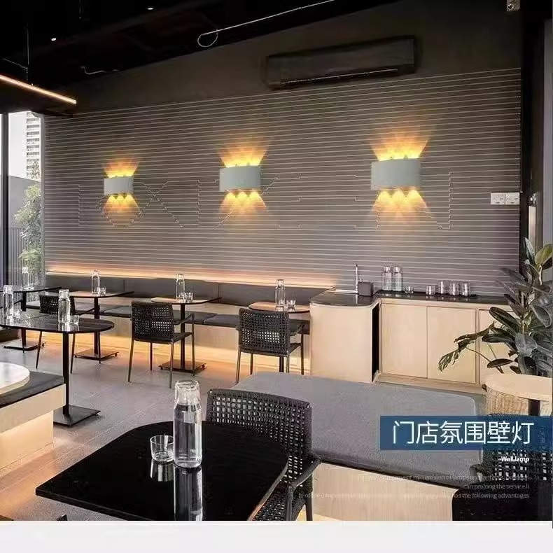 Wall lamps with led dual-head up and down lighting, corridor, bedroom, bedside, creative hotel, light luxury living room wall decoration Specification drawing