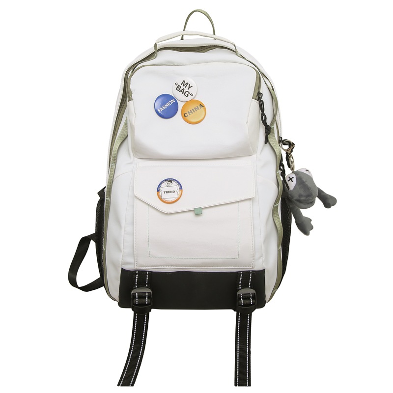 Trendy brand backpacks for men, simple and large-capacity travel backpacks, casual Japanese-style schoolbags for junior high school, senior high school and college students Item Picture