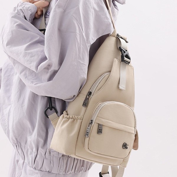 Men's and women's ins trendy and personalized backpacks, Hong Kong-style workwear bags, large-capacity single-shoulder bags, simple street backpacks details Picture