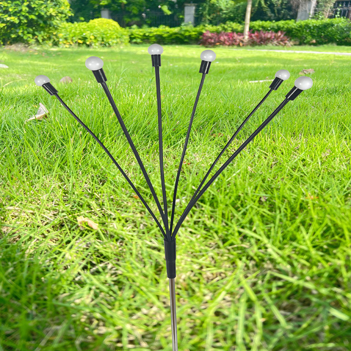 Outdoor atmosphere decoration, retro firefly community courtyard, solar reed lamp, landscape dandelion moon lamp details Picture