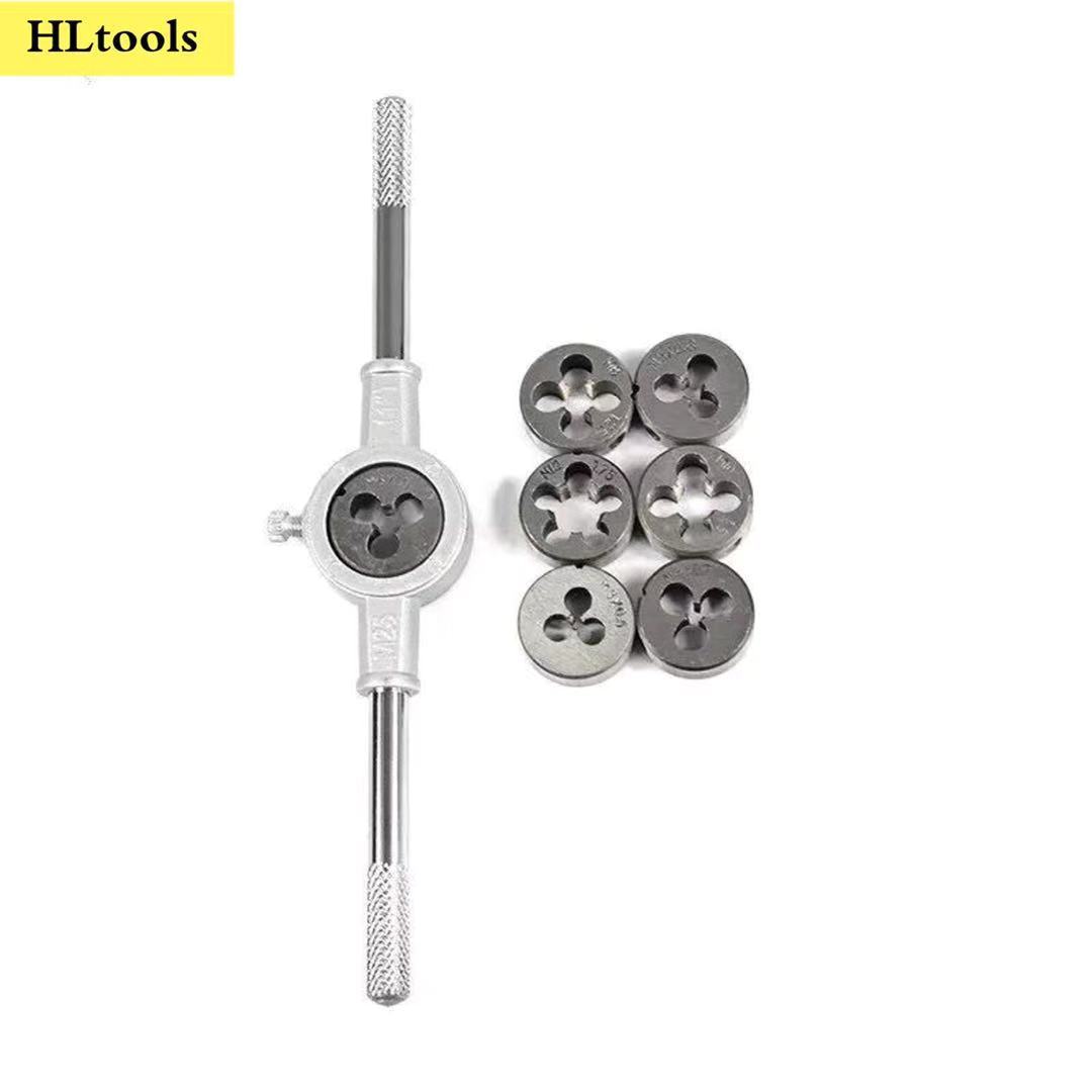 Factory direct sales of 8pc die thread winch set, metric alloy steel 8-piece set, die thread winch set, tapping Item Picture