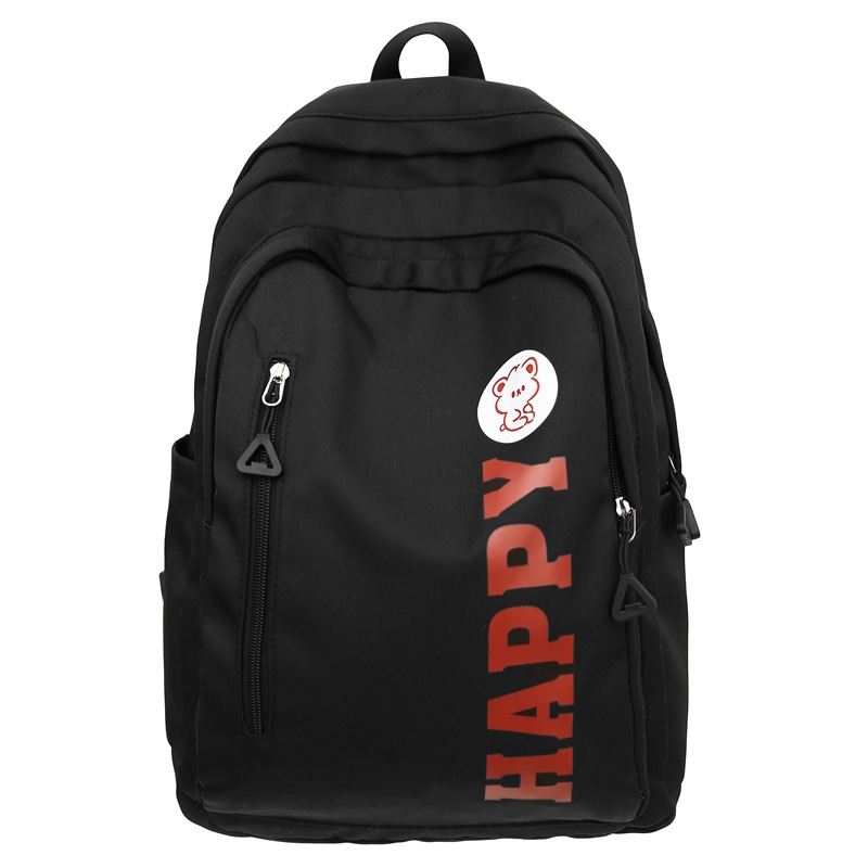 This trendy backpack has a sense of design and is versatile in various sizes. It is a lightweight backpack for campus students and a multi-layered practical backpack Item Picture