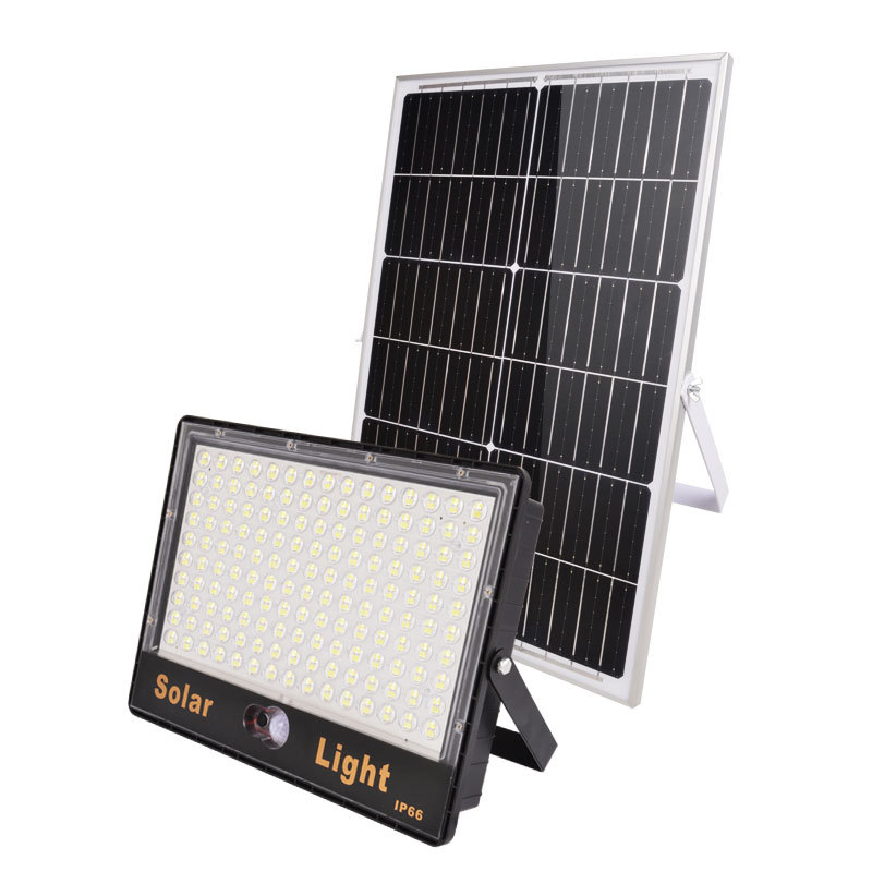 Solar-powered human body sensor lamps, outdoor garden lamps, household ultra-bright street lamps, waterproof outdoor rural lighting floodlights Item Picture